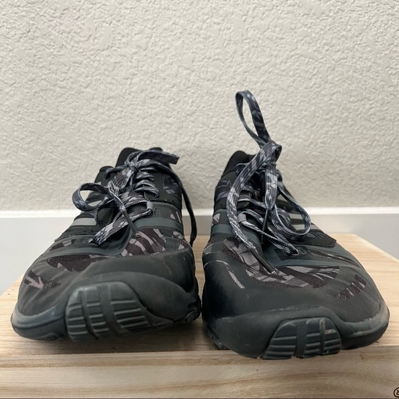 Adidas Black & Gray Printed Speedcut Lace Up Trainer Athletic Shoes 11.5 main image 4